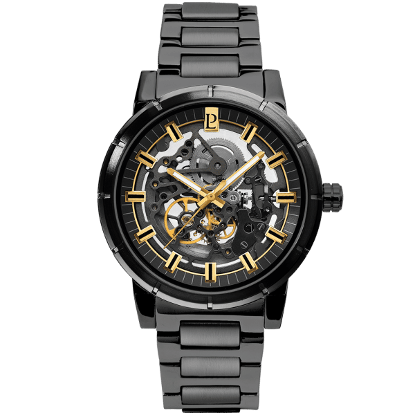 AUTOMATIC Cadran Noir Bracelet Acier Noir