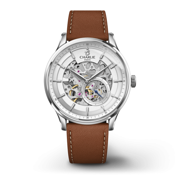 Initial 40 squelette blanche