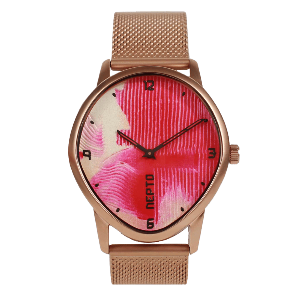 Pink Brush - Mesh Métal Or Rose