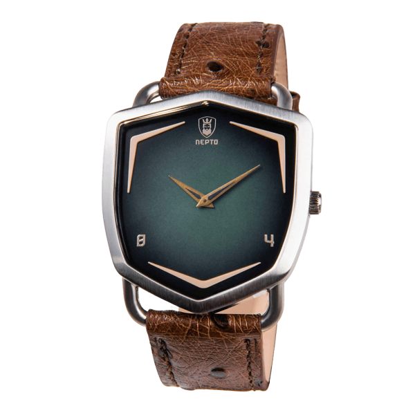Green Spectra - Cuir Autruche Marron