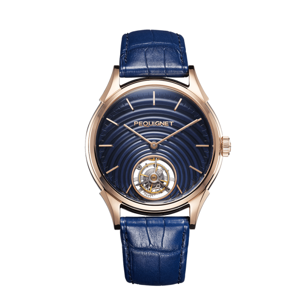 Royale Tourbillon, Boîtier or 18 carats 5 N, cadran bleu texturé goutte d’eau, série limitée  24 pièces