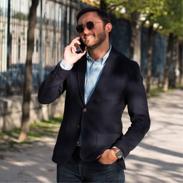 Green Spectra - Cuir Marron Piqué – Image 2