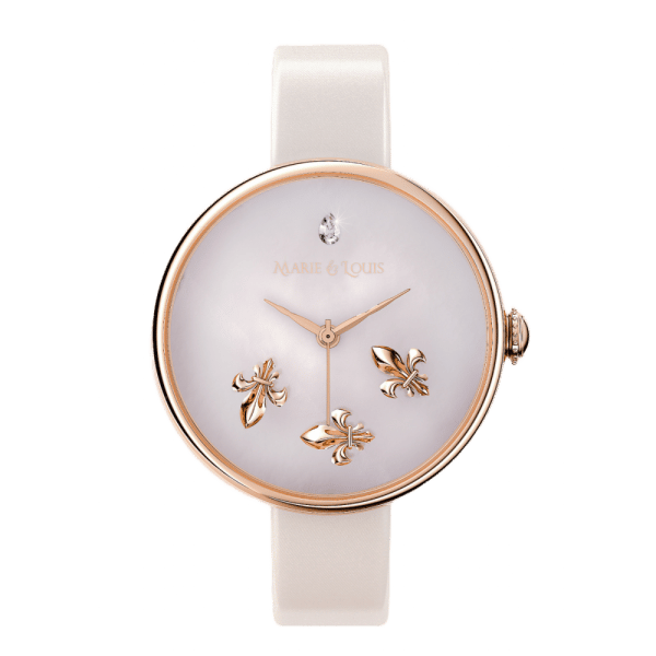 Revérence montre Femme Fleur de Lys blanche