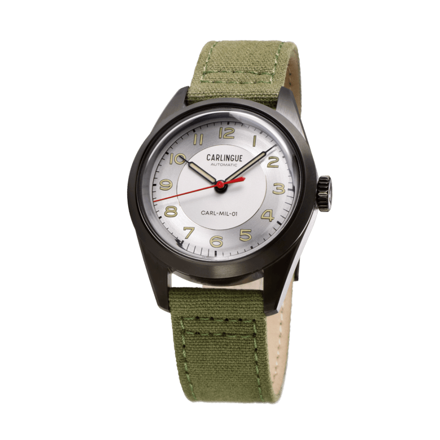 Montre Vintage Française Boimondau - Style Militaire, Cadran Marron, Mécanique Manuelle - Occasion
