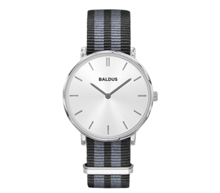 Belleville Argent et Blanc - Bracelet NATO James Bond
