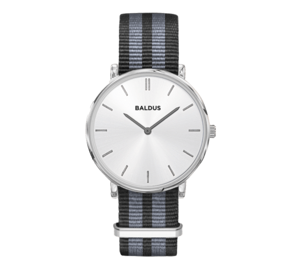 Belleville Argent et Blanc - Bracelet NATO James Bond