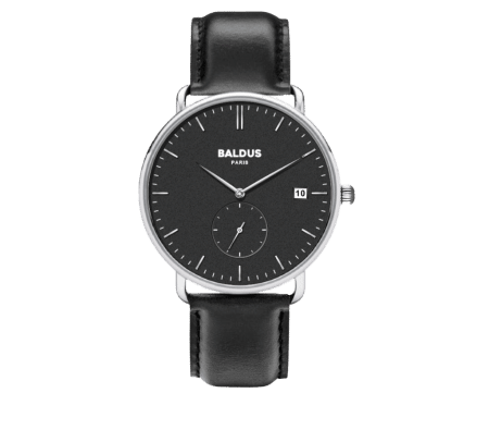 Odéon • Bracelet cuir noir